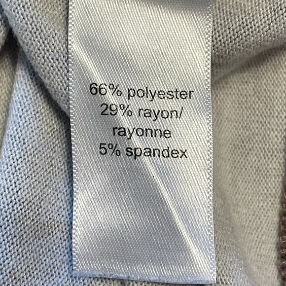 Maurices Cocoa Striped Cardigan Womens Size 2X Open Knit Pocket Topper Layer - Picture 6 of 7